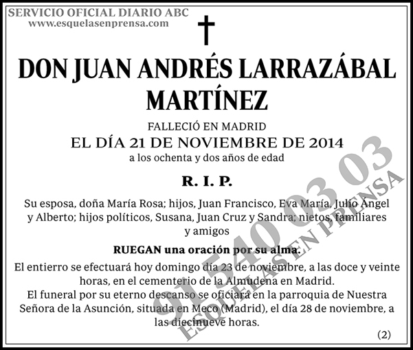 Juan Andrés Larrazábal Martínez